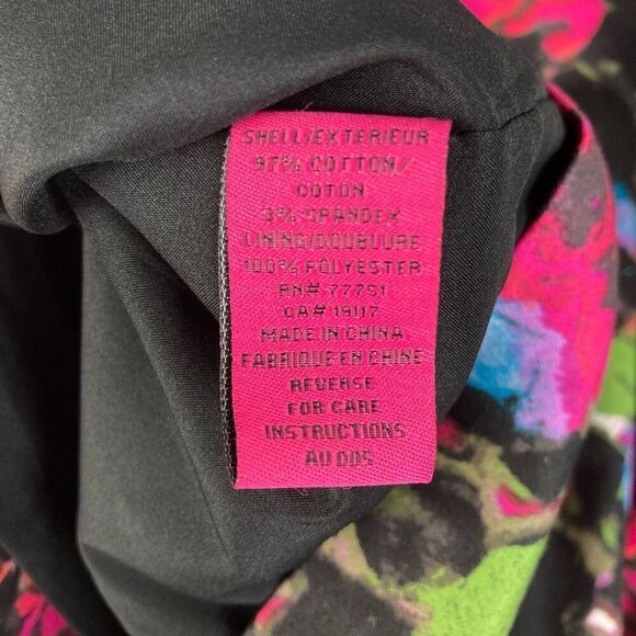 Betsey Johnson Black Pink Blue Floral Sweetheart Strapless Mini Dress sz 8‎ NEW! - Picture 8 of 9